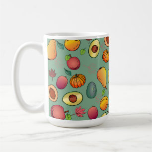 Autumn Cute Colourful Fruit Pumpkin Foliage Coffee Mug