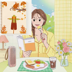 Autumn cute 🤎🍪 notebook