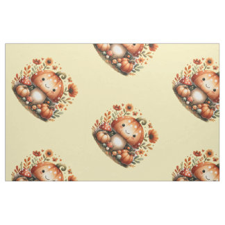  Autumn Cutie Shroom - Adorable Fall Mushroom  Fabric