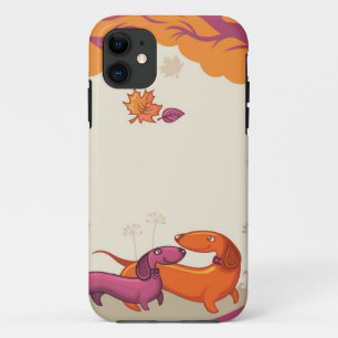 Autumn Dachshunds iPhone 11 Case
