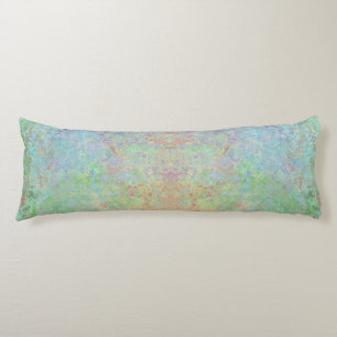 Autumn Dawn Neon Pastel Alcohol Ink Abstract Body Cushion