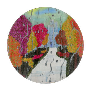 Autumn Day Apron Cutting Board