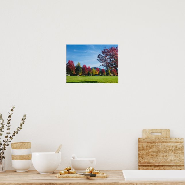 Autumn Day in the Park Poster (Kitchen)