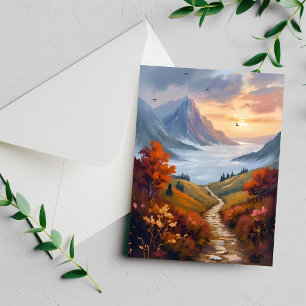 Autumn Daydreams Fall Mountain Landscape Card