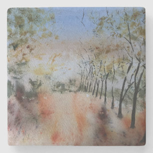 Autumn Days Stone Coaster