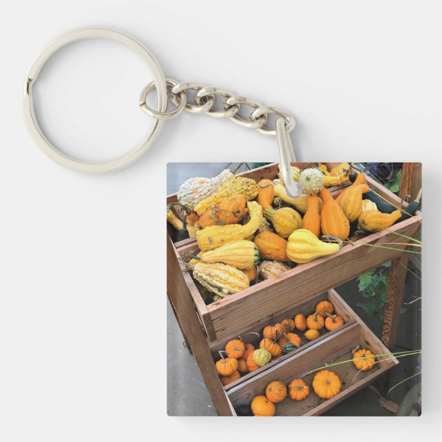 Autumn Decor Key Ring (Front)