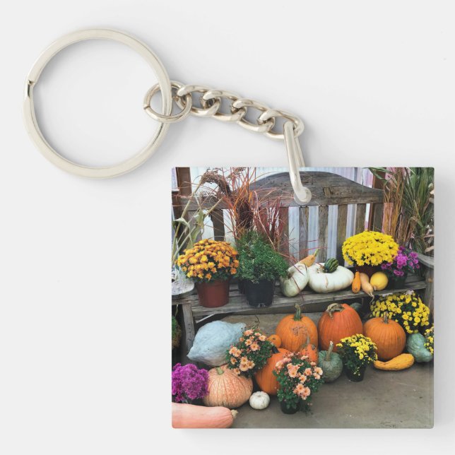 Autumn Decor Key Ring (Front)