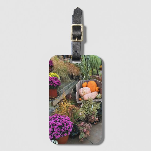 Autumn Decor Luggage Tag (Front Vertical)