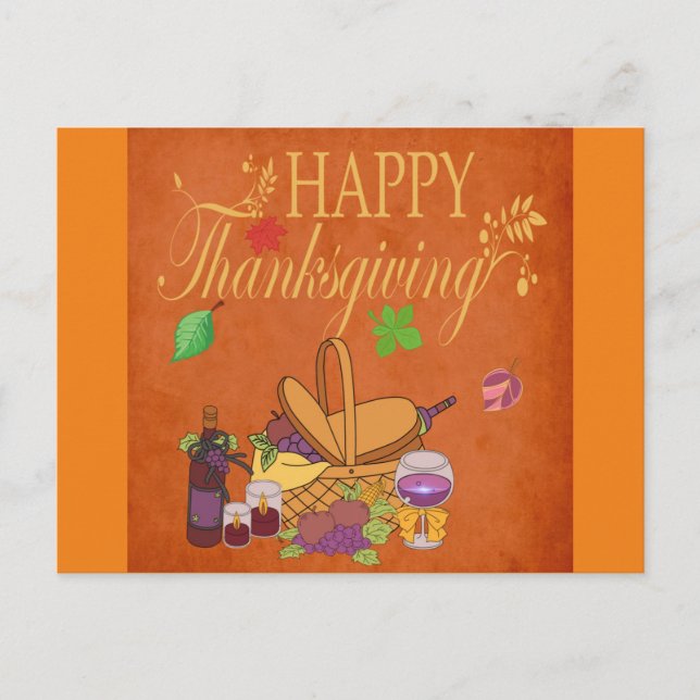 Autumn Decoration Postcard (Front)