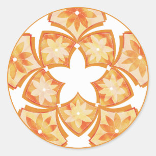 Autumn Decorative Floral Tiles Sticker