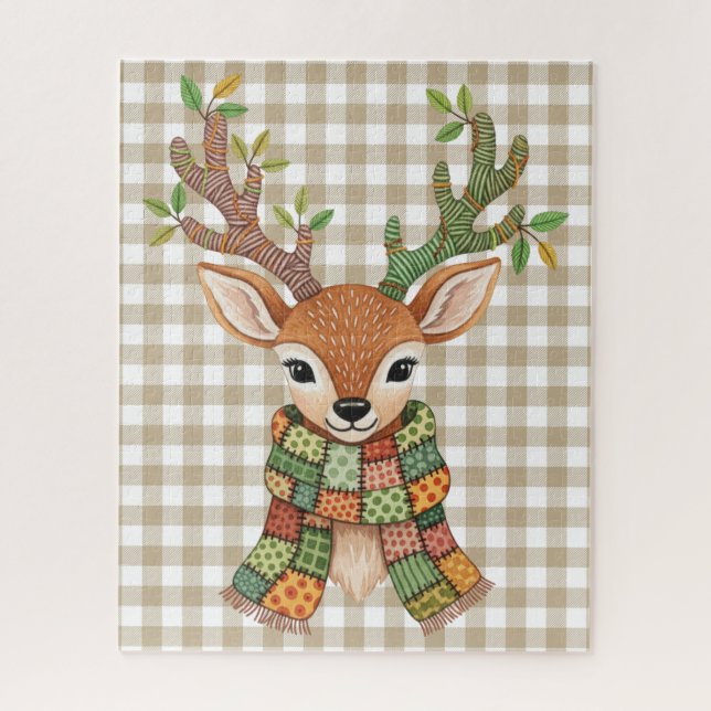 Autumn Deer Puzzle (Vertical)