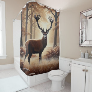 Autumn Deer Shower Curtain