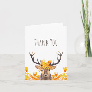 Autumn Deer Thank You Card