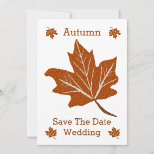 Autumn Design Wedding Save The Date