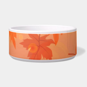 Autumn design with maple leaves and bokeh effect