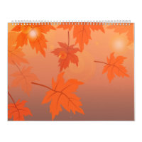 Autumn design with maple leaves and bokeh effect