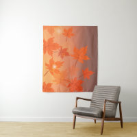 Autumn design with maple leaves and bokeh effect  