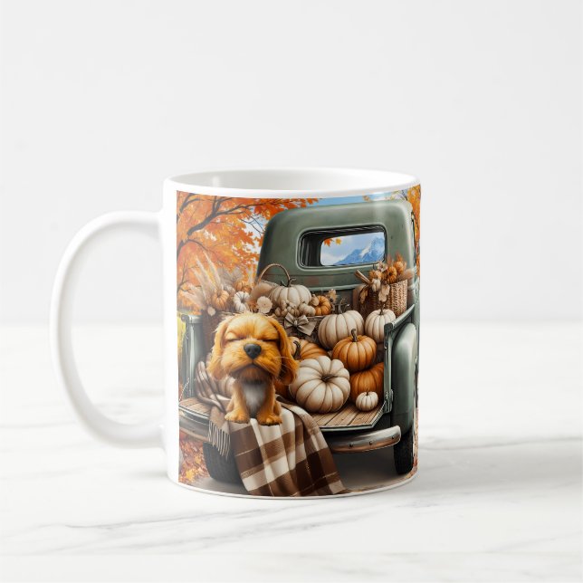 Autumn Dog Themed Mug (Left)