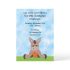 Autumn Donkey 1st Birthday Invitation
