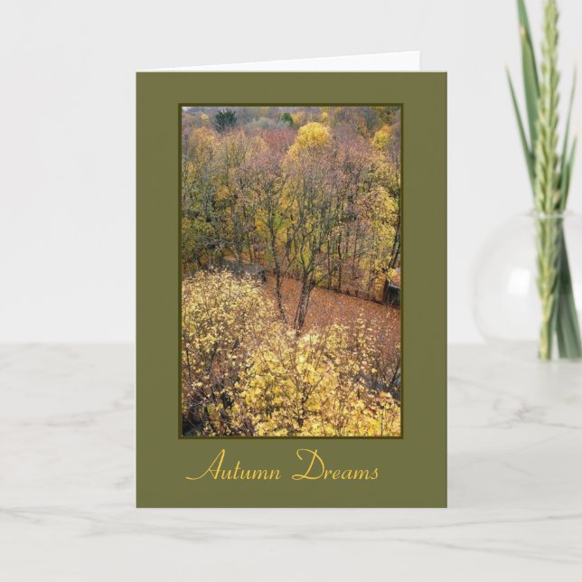 'Autumn Dreams' Blank Greeting Card (Front)