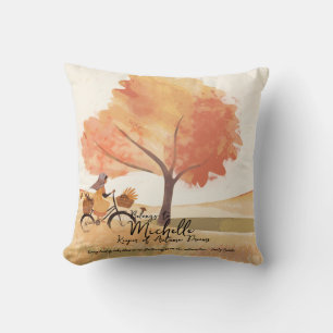 Autumn Dreams Personalised Girl's  Cushion
