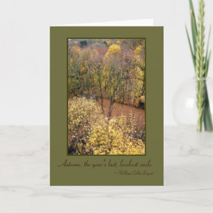 'Autumn Dreams' Quotables Blank Greeting Card