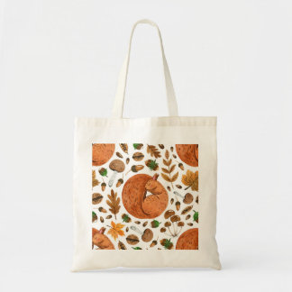 Autumn Dreams: Watercolor Squirrel Haven Tote Bag