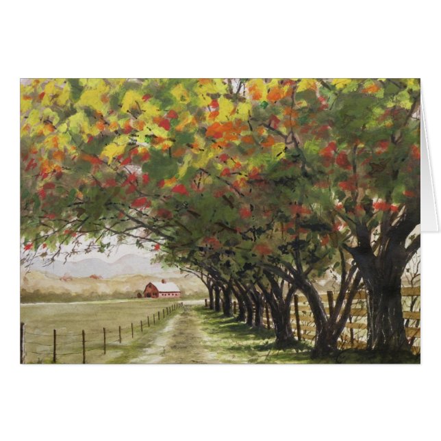 Autumn driveway (Front Horizontal)