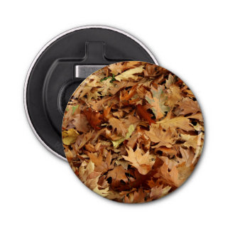 autumn, dry leaves bottle opener