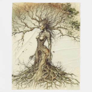Autumn Dryad - Tranquillity Fleece Blanket