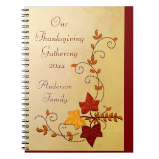 Autumn Elegance Holiday Notebook