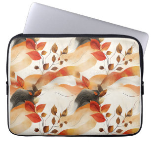 Autumn Elegance Seamless Pattern Laptop Sleeve