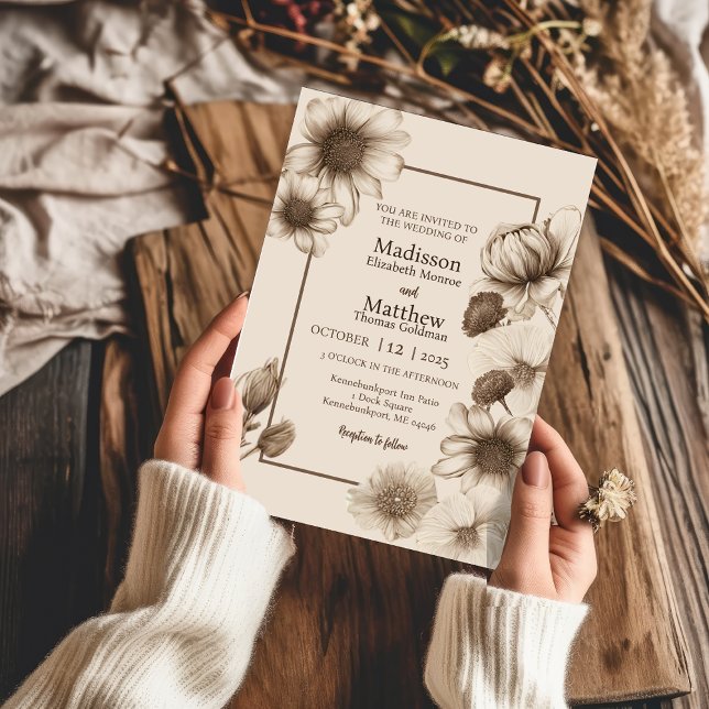 Autumn Elegance Wedding Invitation (Creator Uploaded)