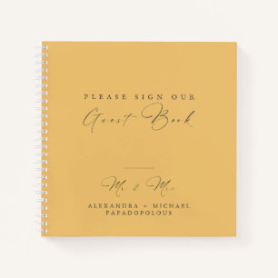 Autumn Elegant Minimal Wedding Guest Book