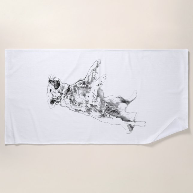 Autumn Energy Expanded Beach Towel (Front)