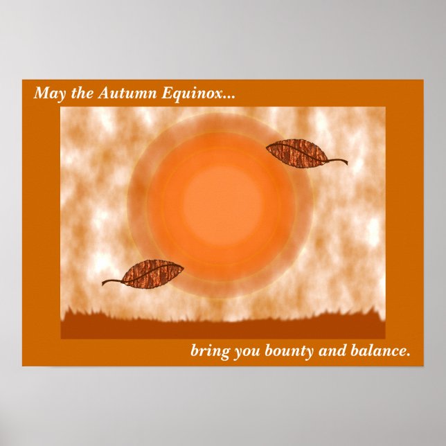 Autumn Equinox Blessing Poster (Front)
