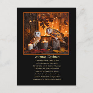 Autumn Equnoix Mabon Pagan Wicca Holiday Postcard