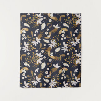 Autumn Evening Bloom Tapestry