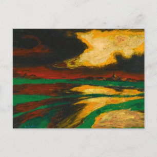 Autumn Evening Emil Nolde Postcard