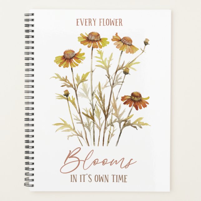 Autumn  | Every Flower Blooms in Its Own Time Planner (Front)
