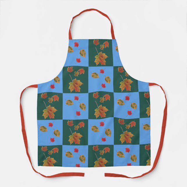 Autumn Eye Candy Checks apron (Front)