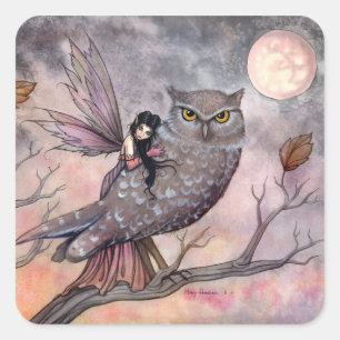 Autumn Fairy and Owl Stickers