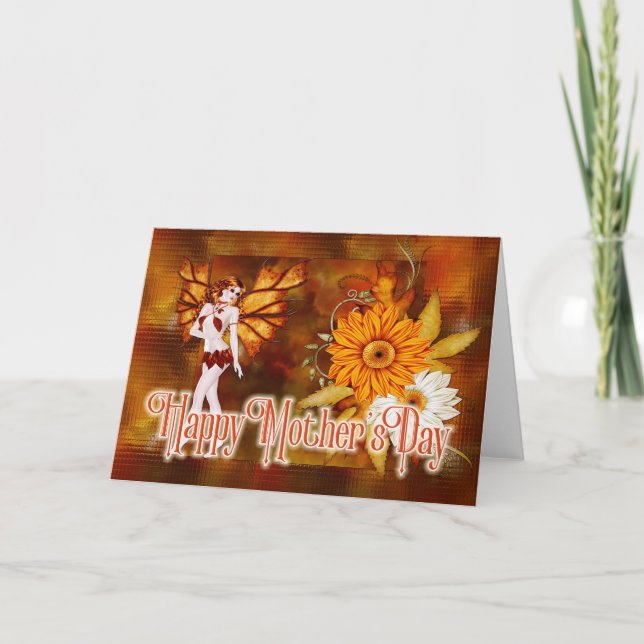 Autumn Fairy - Fantasy Mother's Day Card (Front)