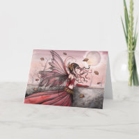 Autumn Fairy Greeting Card by Molly Harrison