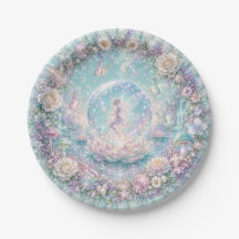 Autumn Fairy Harvest Paper Plates