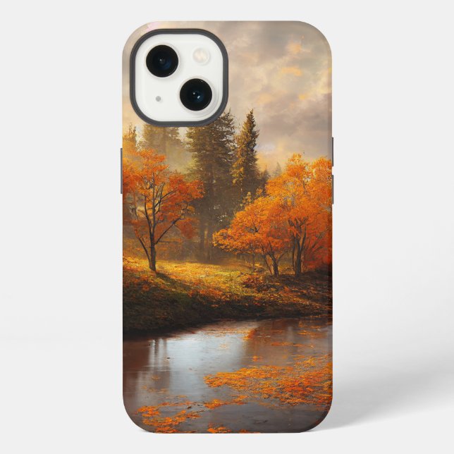 Autumn Fall Aesthetic iPhone Case (Back)