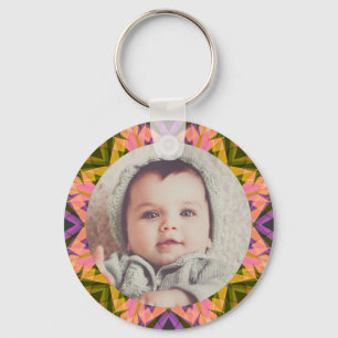 Autumn Fall Baby Grandparent’s Gift Photo Frame Key Ring