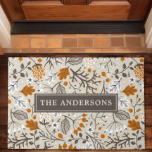 Autumn Fall Berries Leaves Branches Personalised