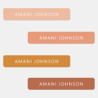 Autumn Fall Boho Colour Name Labels