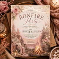 Autumn Fall Bonfire Get Together